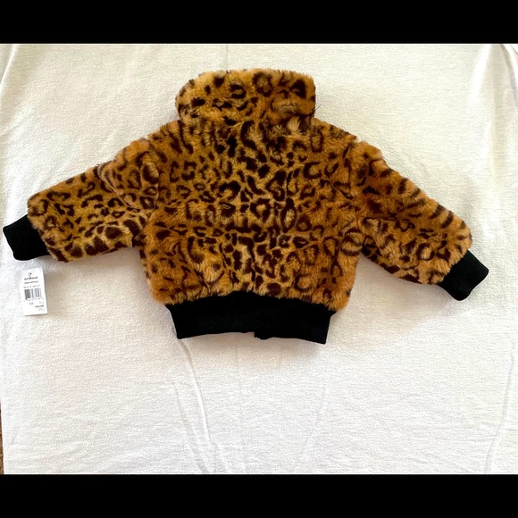 Baby girl faux leopard print jacket - Picture 4 of 4